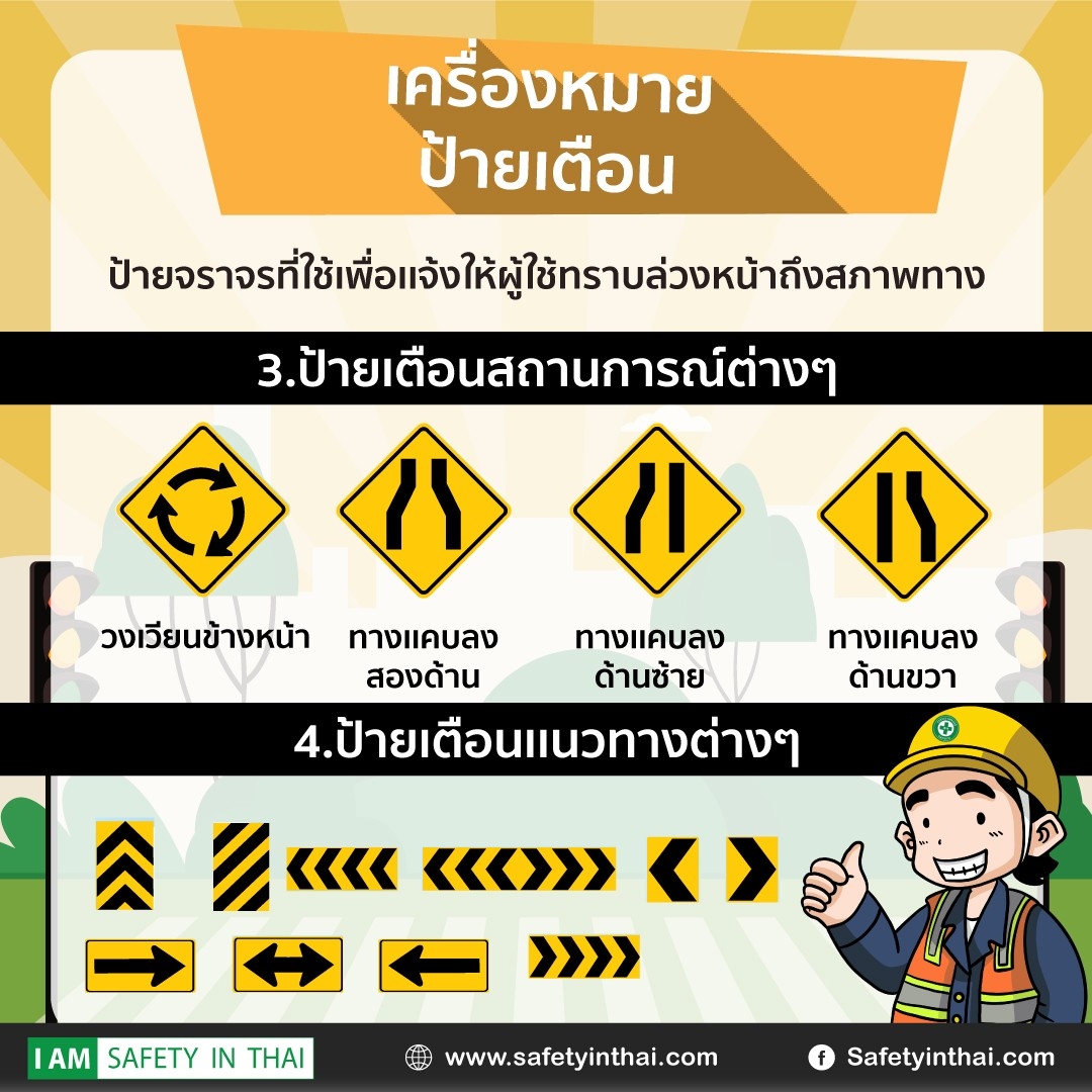 เครื่องหมายจราจรเบื้องต้นที่ควรรู้